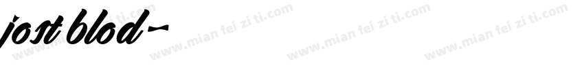 jost blod字体转换